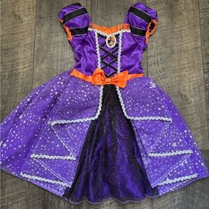 2023 Disney Halloween Minnie Mouse Purple and Black Kids Witch Costume Dress